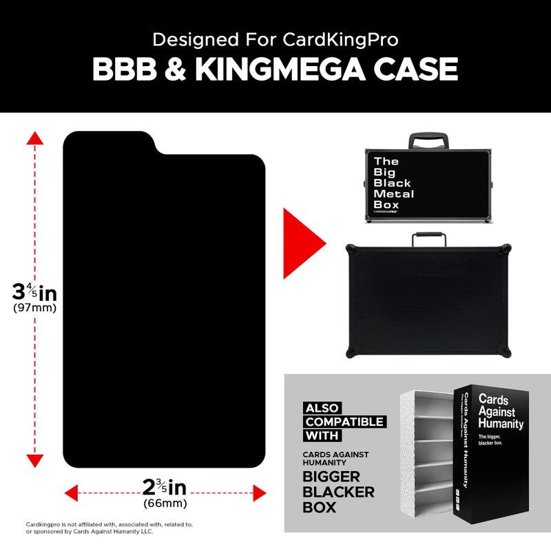 CardKingPro Rigid Trading Card Dividers for Playing Cards | 16pcs | Writable Tabs | 2.6" x 3.8" Tall (66 x 97mm) Vertical | Compatible with KingBBB, KingMega & CAH Bigger Blacker Box - Image 2